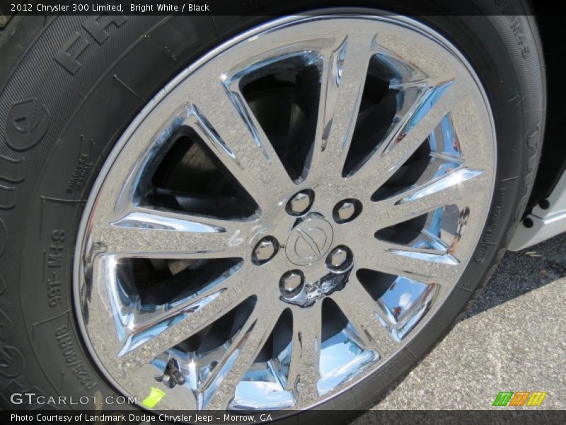 Bright White / Black 2012 Chrysler 300 Limited