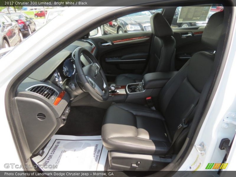 Bright White / Black 2012 Chrysler 300 Limited