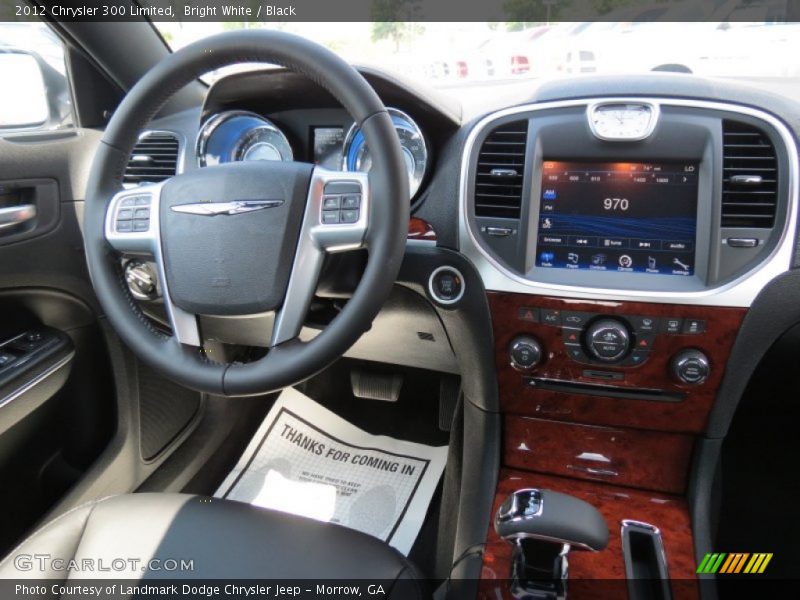 Bright White / Black 2012 Chrysler 300 Limited