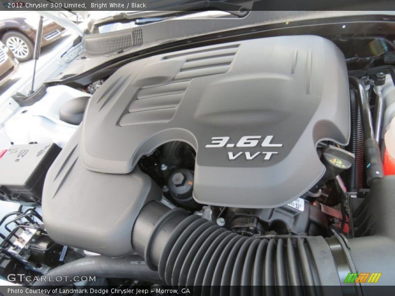 Bright White / Black 2012 Chrysler 300 Limited