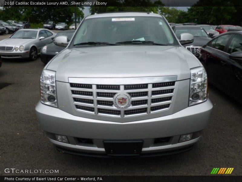 Silver Lining / Ebony 2010 Cadillac Escalade Luxury AWD