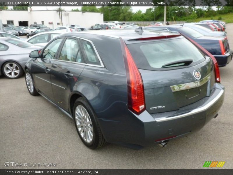 Thunder Gray ChromaFlair / Light Titanium/Ebony 2011 Cadillac CTS 4 3.6 AWD Sport Wagon