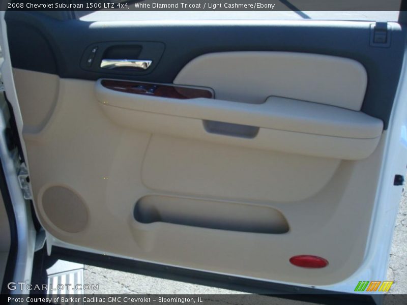 White Diamond Tricoat / Light Cashmere/Ebony 2008 Chevrolet Suburban 1500 LTZ 4x4