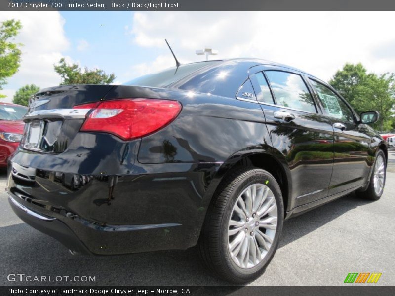 Black / Black/Light Frost 2012 Chrysler 200 Limited Sedan