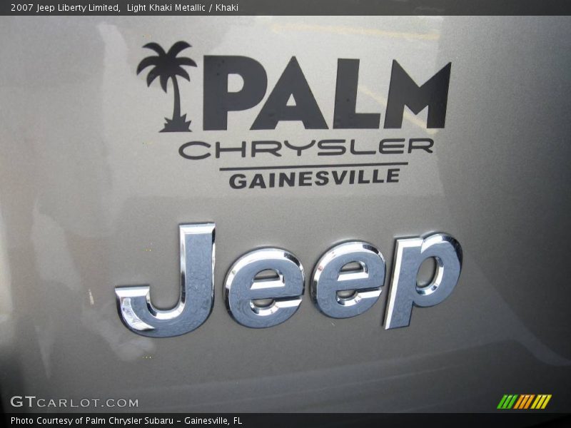 Light Khaki Metallic / Khaki 2007 Jeep Liberty Limited