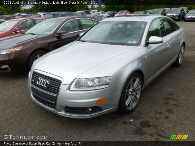 Light Silver Metallic / Light Grey 2008 Audi A6 4.2 quattro Sedan