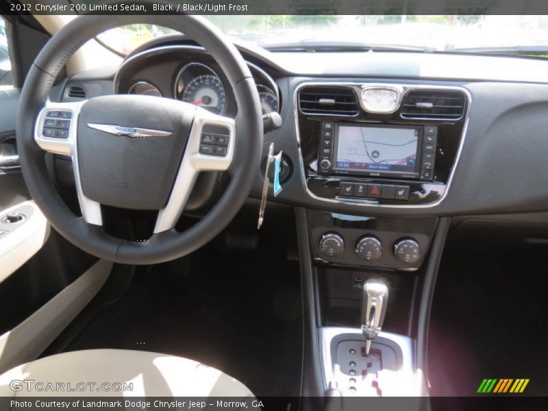 Black / Black/Light Frost 2012 Chrysler 200 Limited Sedan