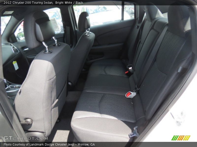 Bright White / Black 2012 Chrysler 200 Touring Sedan