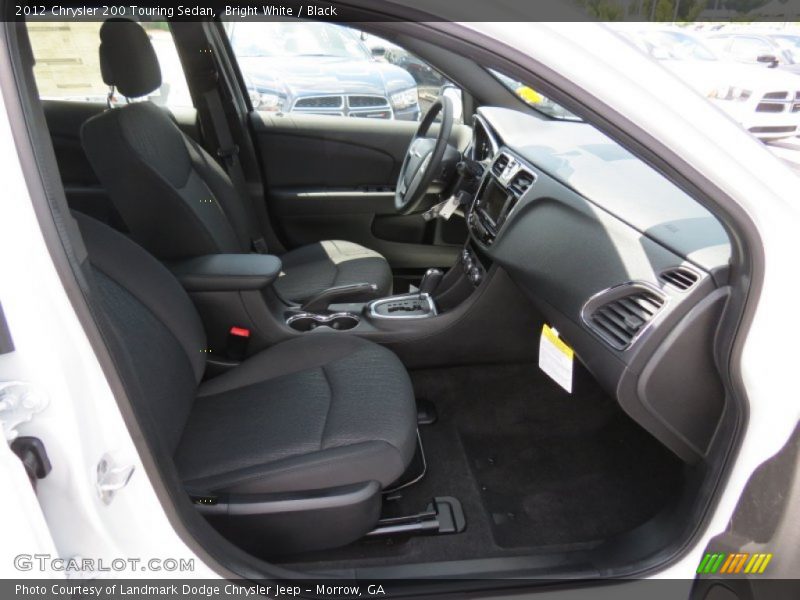 Bright White / Black 2012 Chrysler 200 Touring Sedan