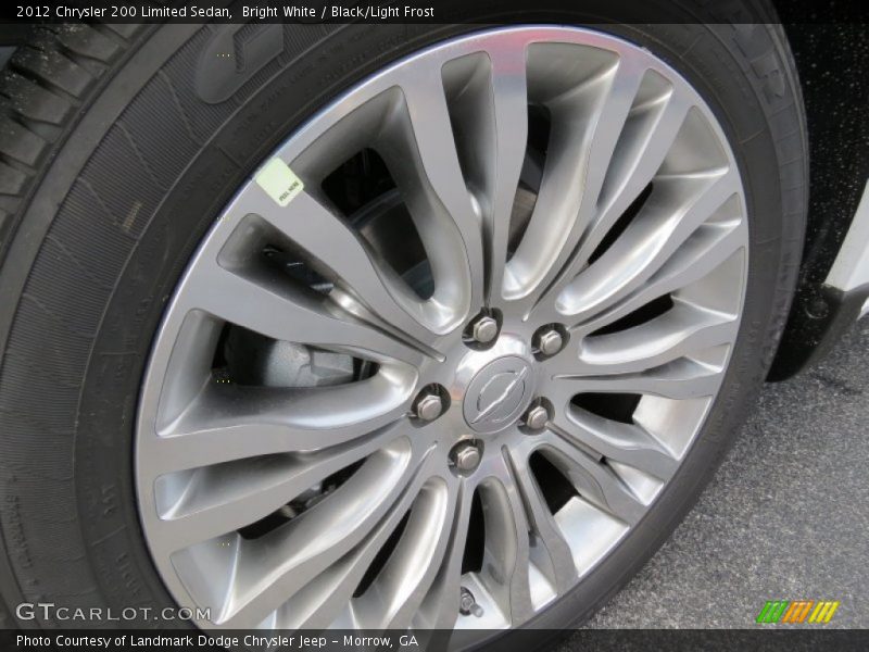 Bright White / Black/Light Frost 2012 Chrysler 200 Limited Sedan