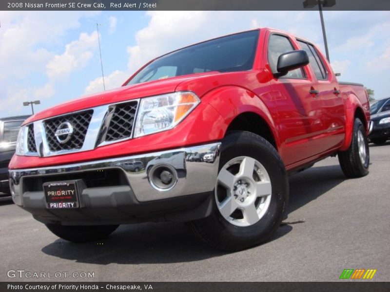Red Alert / Steel 2008 Nissan Frontier SE Crew Cab
