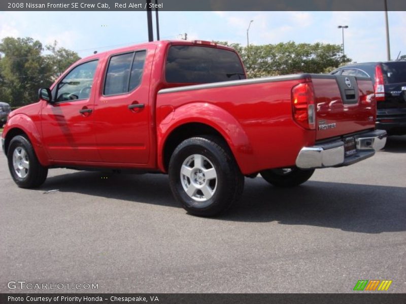 Red Alert / Steel 2008 Nissan Frontier SE Crew Cab
