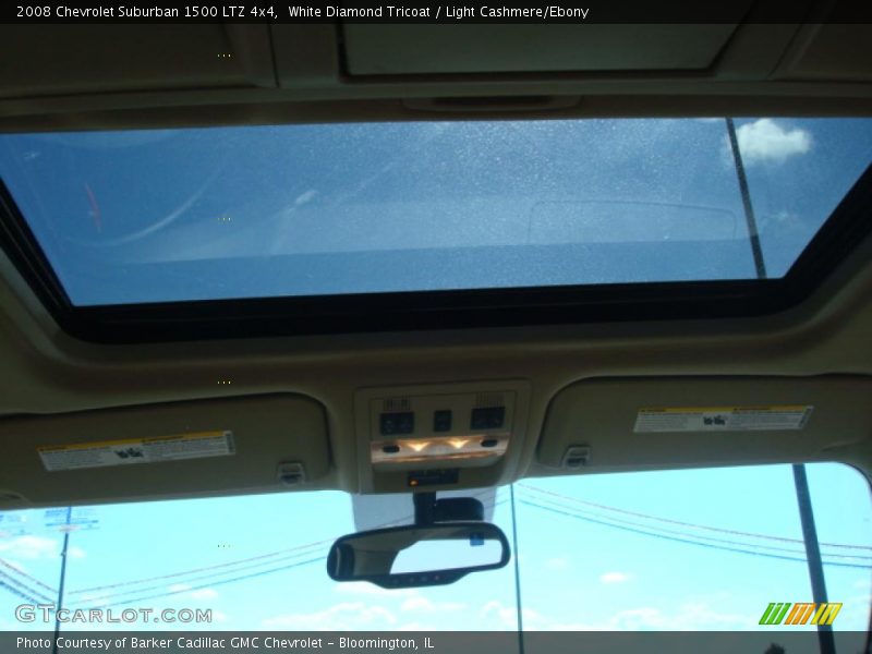 White Diamond Tricoat / Light Cashmere/Ebony 2008 Chevrolet Suburban 1500 LTZ 4x4