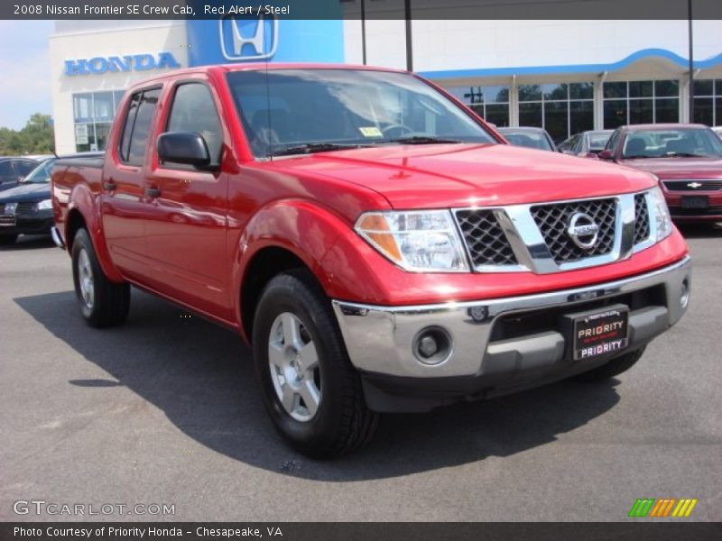 Red Alert / Steel 2008 Nissan Frontier SE Crew Cab
