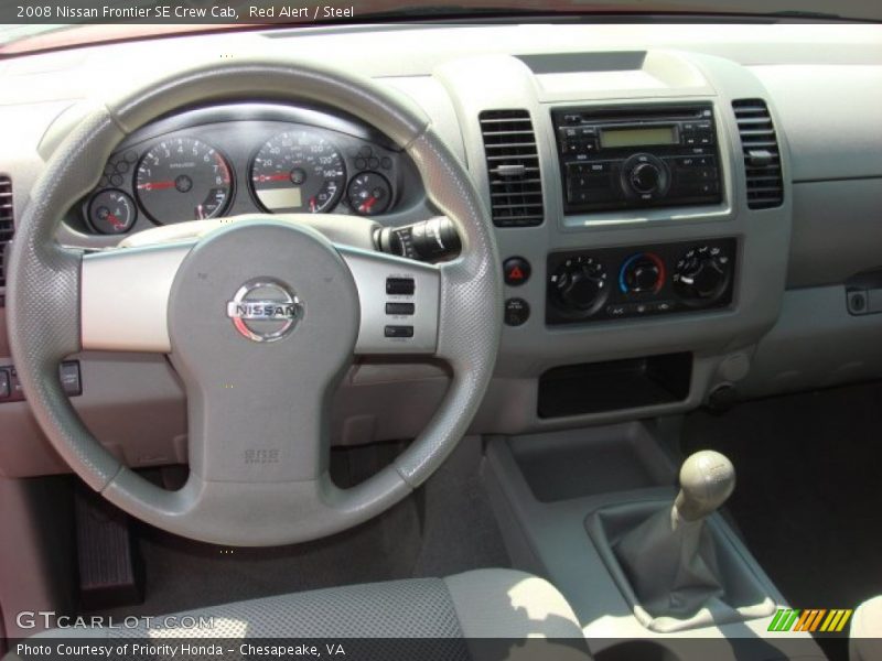 Dashboard of 2008 Frontier SE Crew Cab