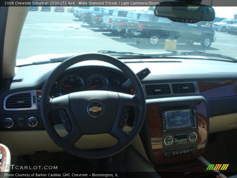 White Diamond Tricoat / Light Cashmere/Ebony 2008 Chevrolet Suburban 1500 LTZ 4x4