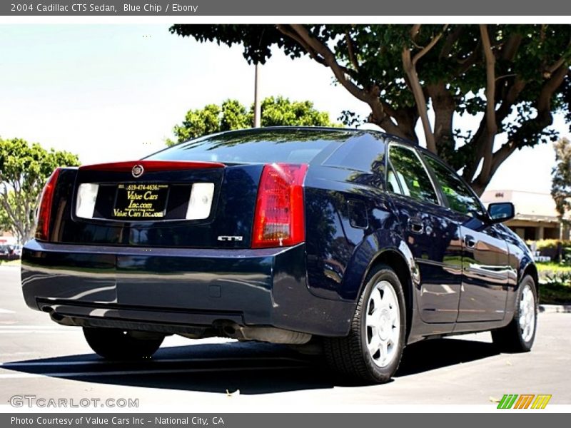 Blue Chip / Ebony 2004 Cadillac CTS Sedan