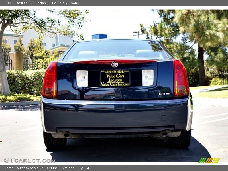 Blue Chip / Ebony 2004 Cadillac CTS Sedan