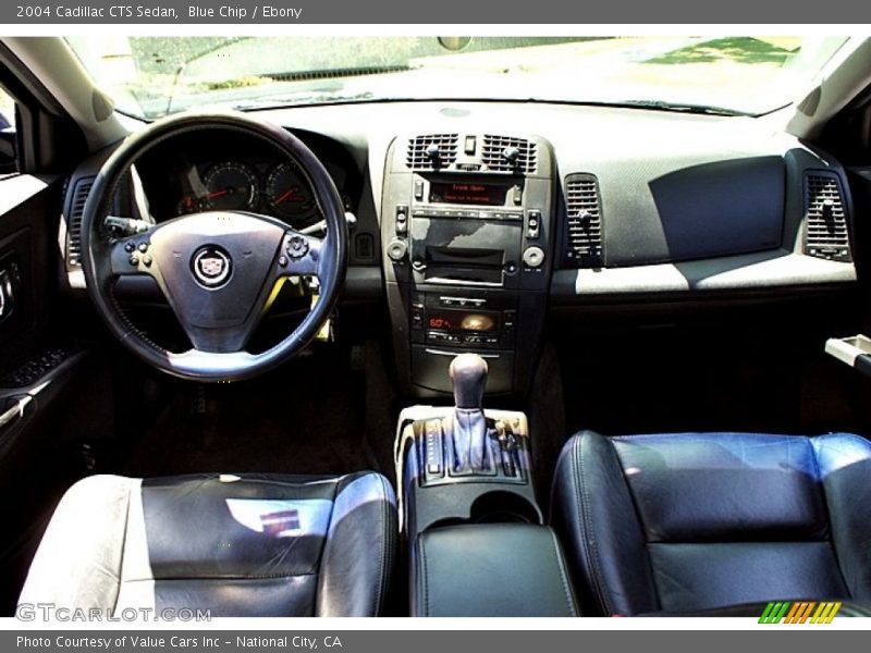 Blue Chip / Ebony 2004 Cadillac CTS Sedan