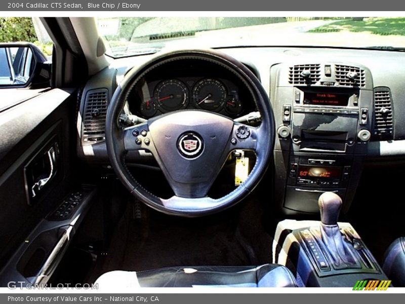 Blue Chip / Ebony 2004 Cadillac CTS Sedan