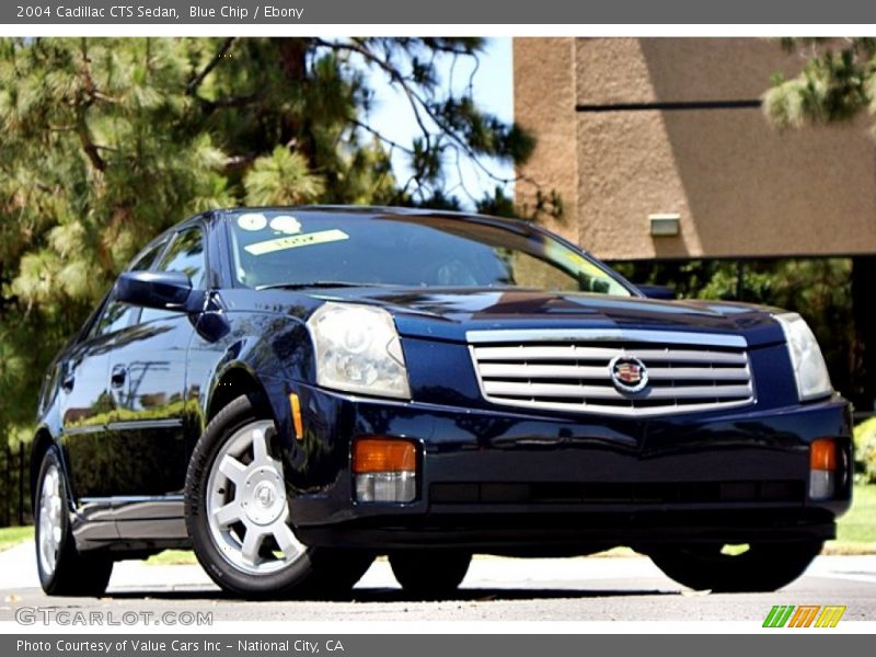 Blue Chip / Ebony 2004 Cadillac CTS Sedan