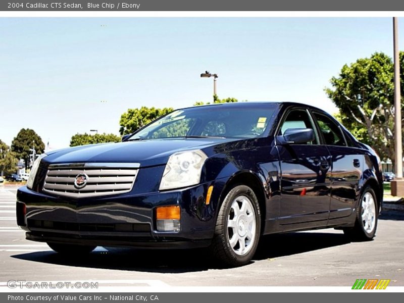 Blue Chip / Ebony 2004 Cadillac CTS Sedan