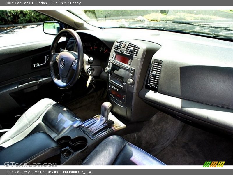 Blue Chip / Ebony 2004 Cadillac CTS Sedan