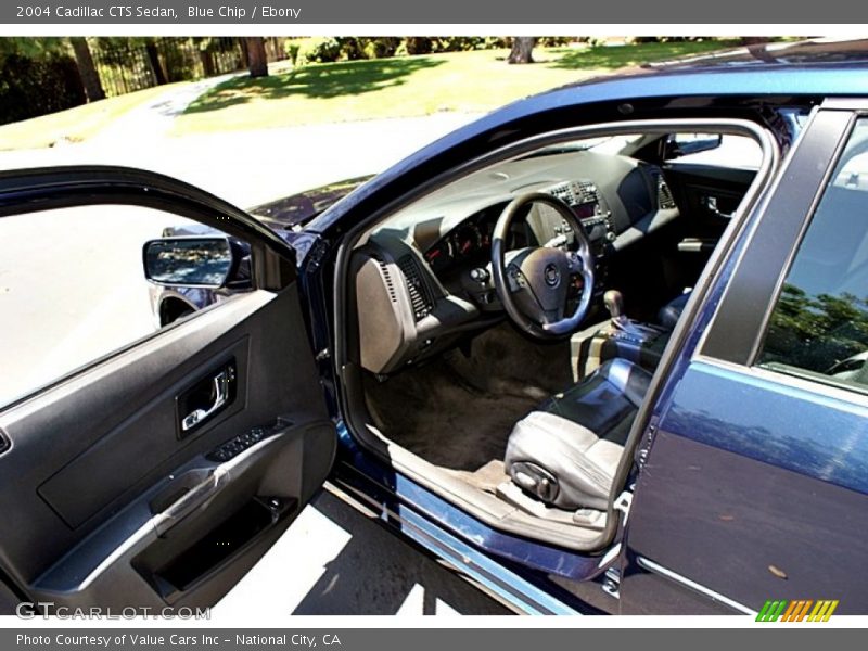 Blue Chip / Ebony 2004 Cadillac CTS Sedan