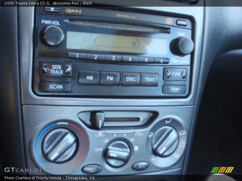Controls of 2005 Celica GT-S