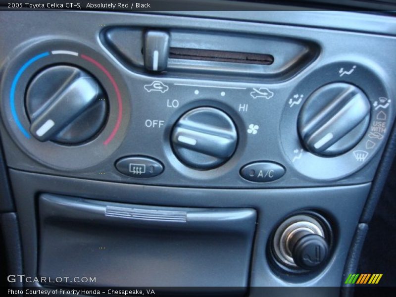 Controls of 2005 Celica GT-S