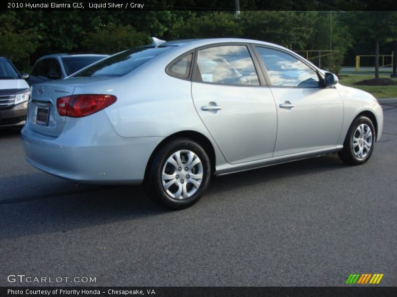 Liquid Silver / Gray 2010 Hyundai Elantra GLS