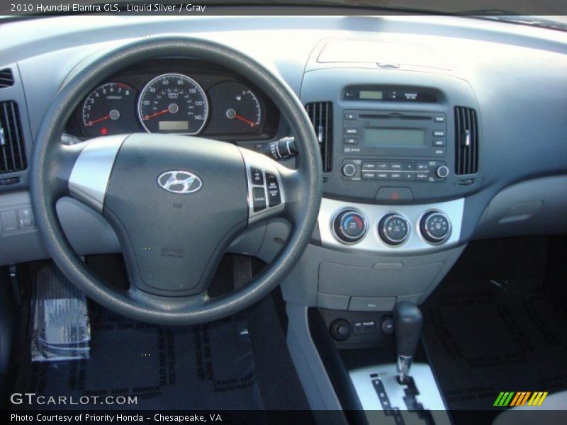 Liquid Silver / Gray 2010 Hyundai Elantra GLS
