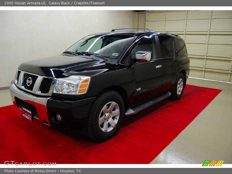 Galaxy Black / Graphite/Titanium 2005 Nissan Armada LE