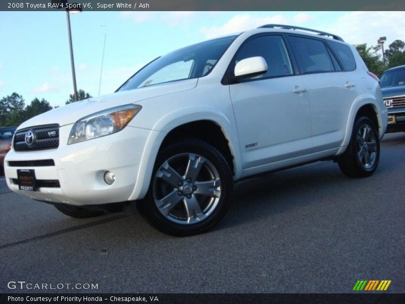 Super White / Ash 2008 Toyota RAV4 Sport V6