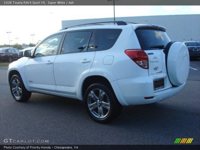 Super White / Ash 2008 Toyota RAV4 Sport V6