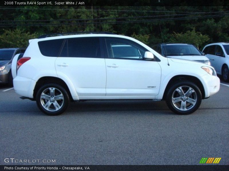 Super White / Ash 2008 Toyota RAV4 Sport V6