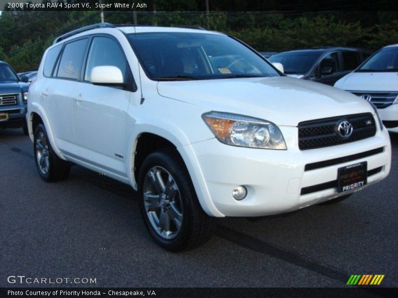 Super White / Ash 2008 Toyota RAV4 Sport V6