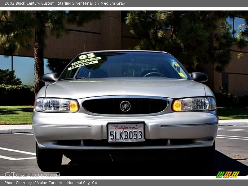 Sterling Silver Metallic / Medium Gray 2003 Buick Century Custom
