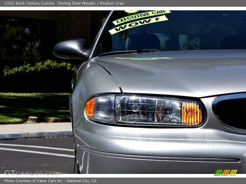 Sterling Silver Metallic / Medium Gray 2003 Buick Century Custom
