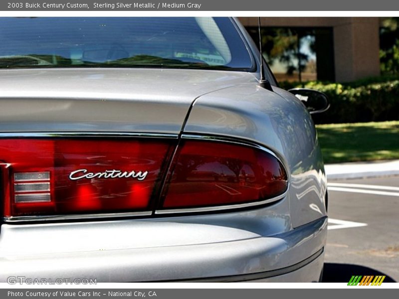 Sterling Silver Metallic / Medium Gray 2003 Buick Century Custom