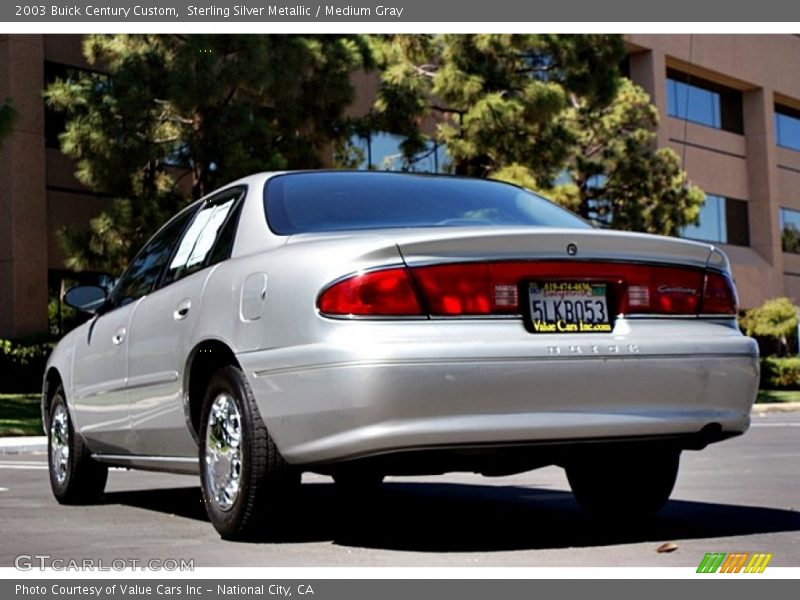 Sterling Silver Metallic / Medium Gray 2003 Buick Century Custom