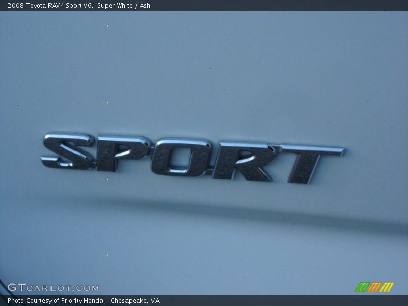 Super White / Ash 2008 Toyota RAV4 Sport V6