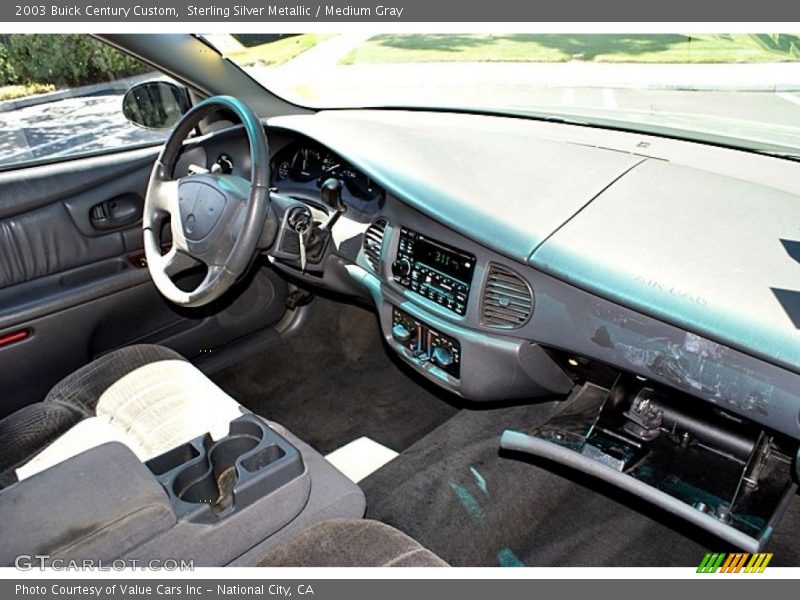 Sterling Silver Metallic / Medium Gray 2003 Buick Century Custom