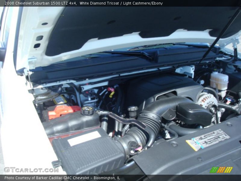 White Diamond Tricoat / Light Cashmere/Ebony 2008 Chevrolet Suburban 1500 LTZ 4x4