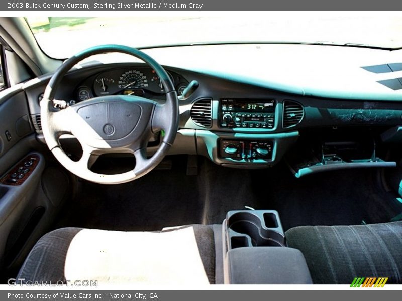 Sterling Silver Metallic / Medium Gray 2003 Buick Century Custom