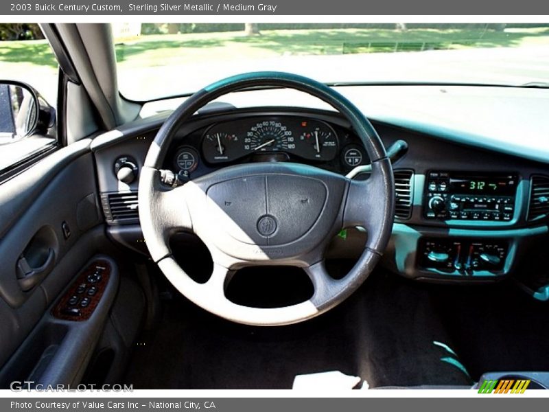 Sterling Silver Metallic / Medium Gray 2003 Buick Century Custom