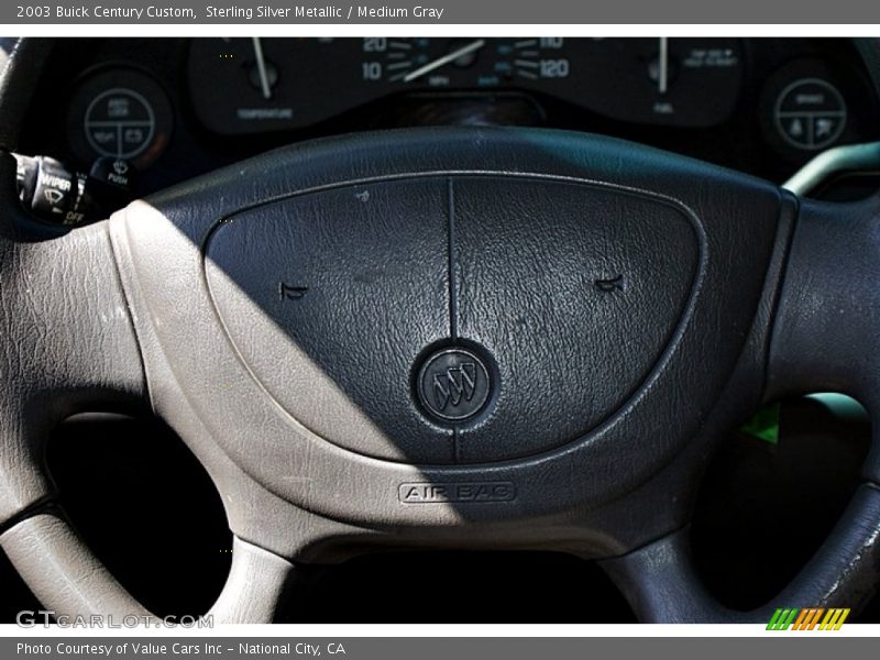 Sterling Silver Metallic / Medium Gray 2003 Buick Century Custom