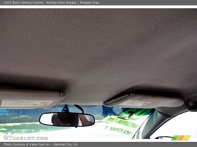 Sterling Silver Metallic / Medium Gray 2003 Buick Century Custom