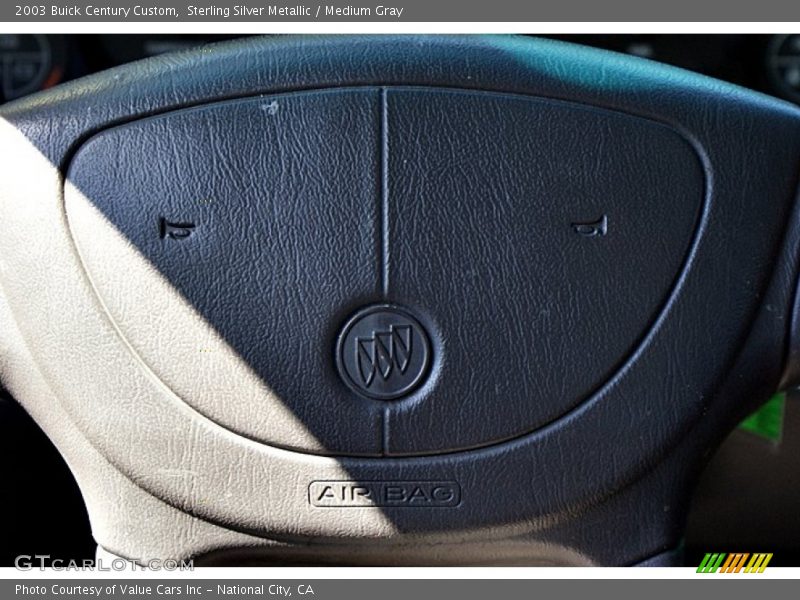Sterling Silver Metallic / Medium Gray 2003 Buick Century Custom