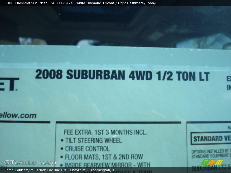 White Diamond Tricoat / Light Cashmere/Ebony 2008 Chevrolet Suburban 1500 LTZ 4x4